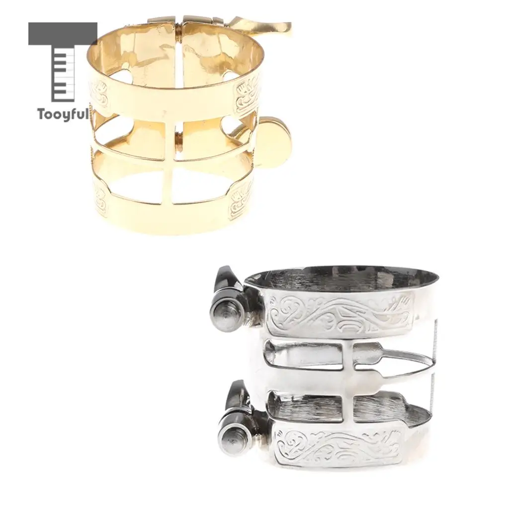 Tooyful медный мундштук саксофона Sax Ligature зажим бакелитовый головки флейты для альт