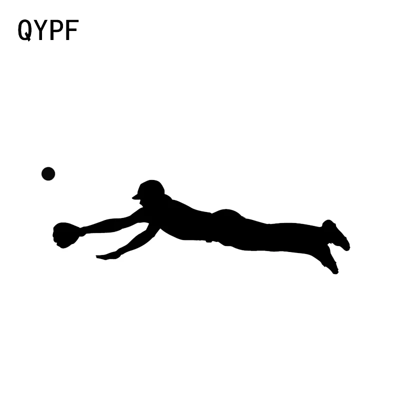 QYPF 16 5*5 7 см бейсбольный игрок Декор Автомобильные наклейки виниловые
