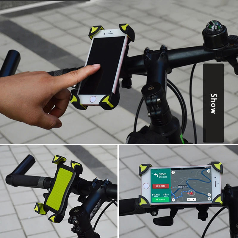 Newest Non-slip Universal 360 Rotating Bicycle Bike Phone Holder Handlebar Clip Stand Mount Bracket For Smart Mobile Cellphone | Мобильные
