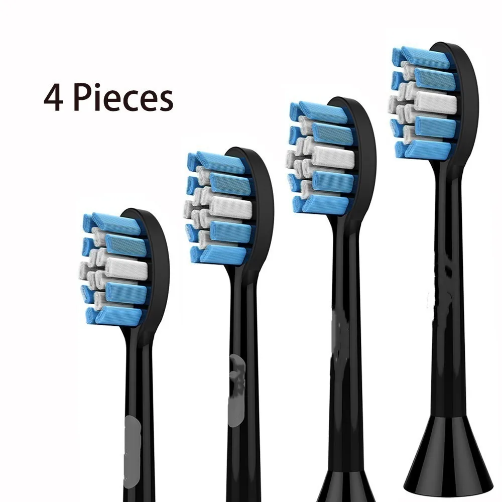 4 Brush Heads 2 Модернизированная звуковая электрическая ультразвуковая зубная щетка Bluetooth Беспроводная перезаряжаемая Водонепроницаемая зубная щетка интеллектуальная вибрация - Цвет: 4 Brush Heads 2