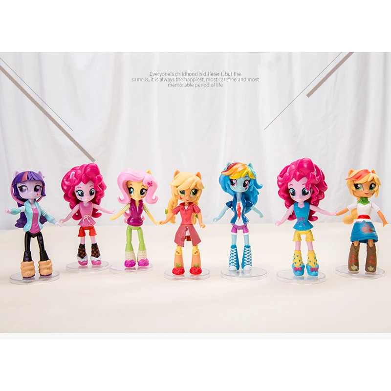 7 шт. My Little Pony 14 см игрушки Дружба это волшебная пони ПВХ фигурки Набор