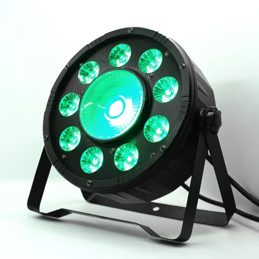 Плоские светодиодные лампы Par DMX512 6 шт./лот 9x10 Вт + 30 9*10 RGB 3 в 1 контрольное освещение