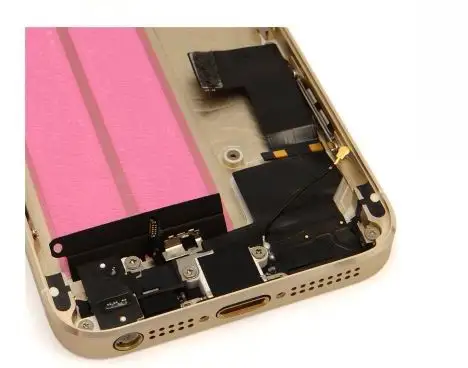 FreMobile телефон Золотой металлический Полный Корпус с компонентами для iPhone 5s