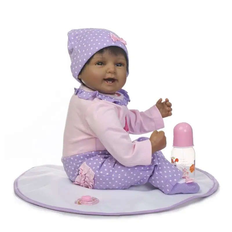Bebe girl boneca ручная имплантированная кукла для волос reborn menina de silicone 55 см подарок на