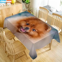 custom japanese spitz table cloth oxford print rectangular waterproof oilproof animals table cover wedding tablecloth