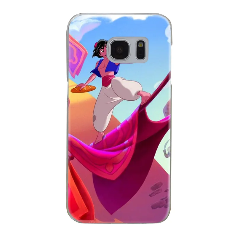 H060 мультфильм Аладдин Прозрачный жесткий чехол для Samsung Galaxy S Note 3 4 5 6 7 8 9 Edge Plus |