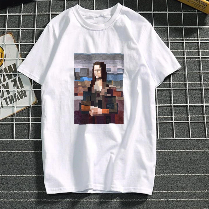 Забавная известная арт 2019 Женская Футболка harajuku эстетика хлопок короткий рукав