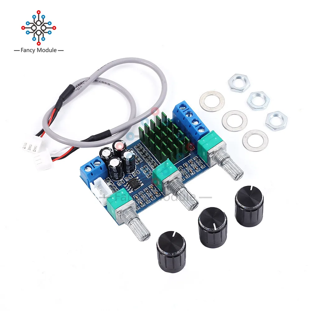 DC 12V 24V 80W x 2 двухканальный цифровой аудио TPA3116D2 высокие басы регулируя