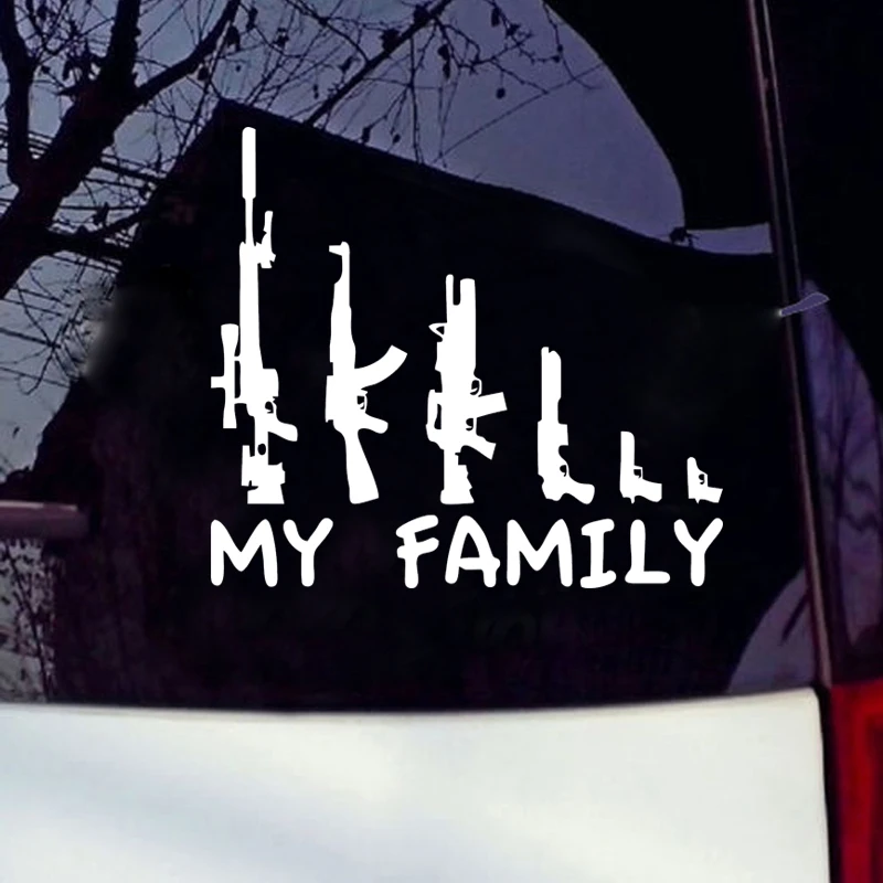 Наклейка на бампер с надписью My Gun | Автомобили и мотоциклы