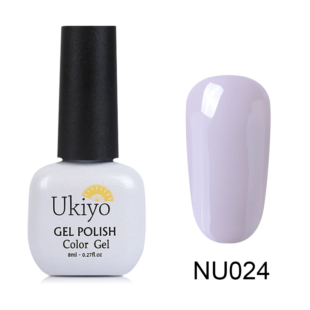 Ukiyo 24 шт./лот, 8 мл, все цвета телесного цвета, Гель-лак для ногтей, Гибридный Гель-лак, впитывающий УФ-гель для ногтей, маникюрный лак для ногтей