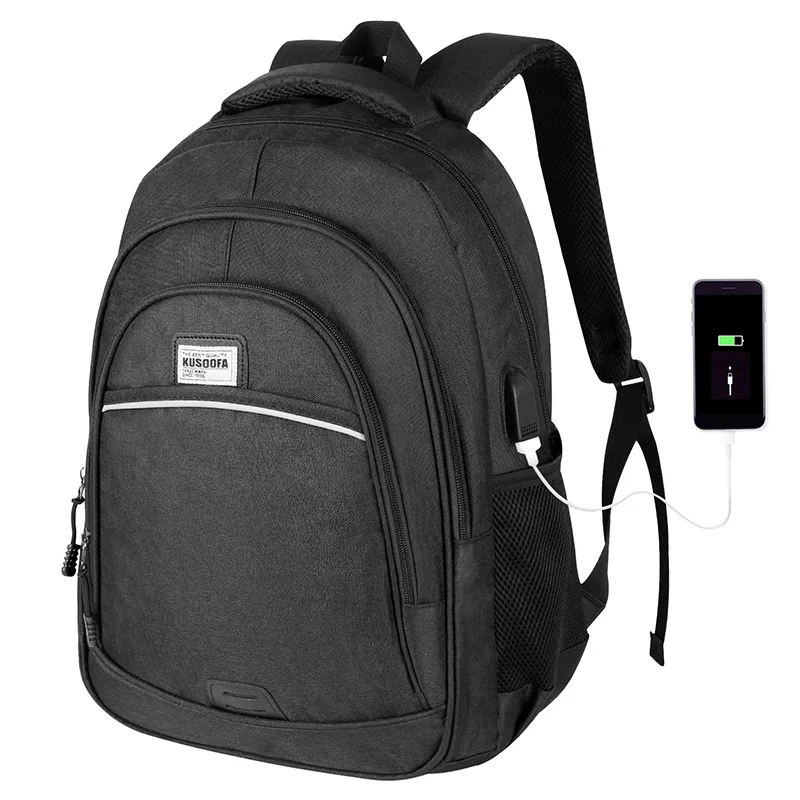 Водонепроницаемый рюкзак для ноутбука с usb зарядкой мужской защитой от кражи