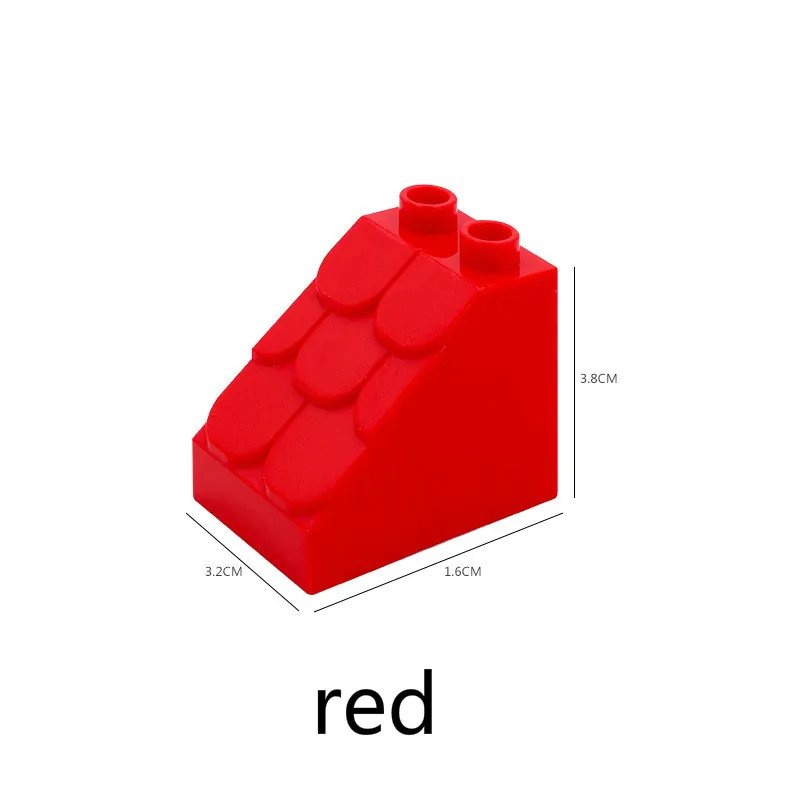 Строительные блоки большого размера из пластика сделай сам 1*2 точки скошенный