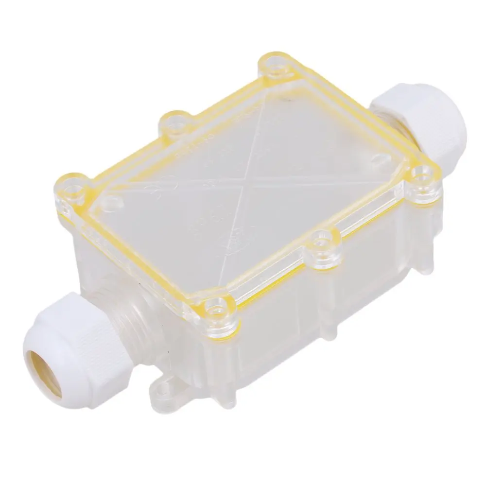 Прозрачная 2 сторонняя уличная КАБЕЛЬНАЯ СОЕДИНИТЕЛЬНАЯ КОРОБКА IP68