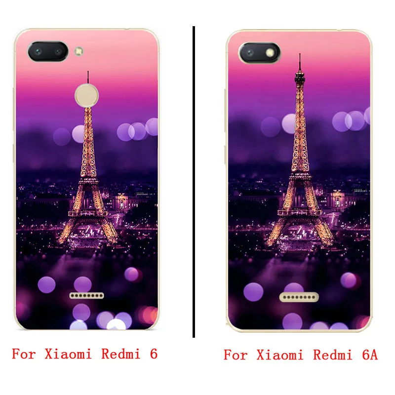 For Xiaomi Redmi 6A Case Redmi 6A Case Soft Silicone Back Cover Phone Case For Xiaomi Redmi 6A Redmi 6 A Redmi6A Redmi6 Fundas