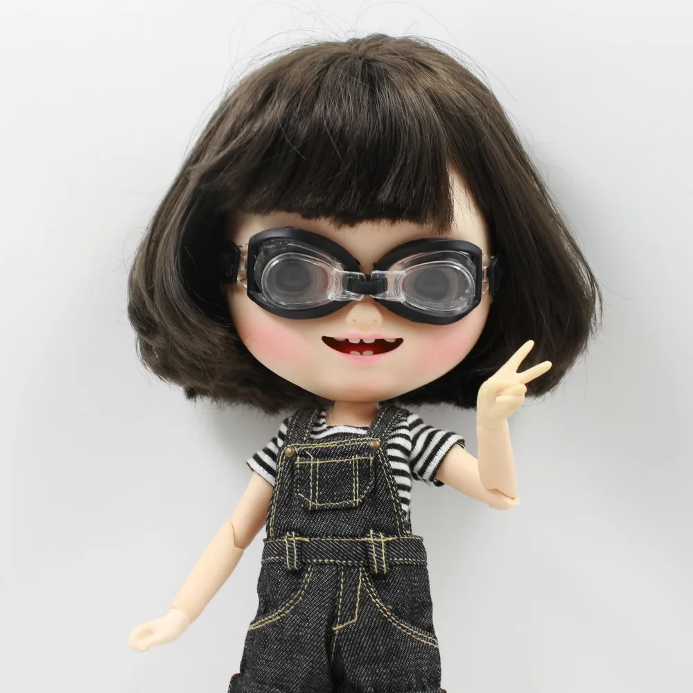 Blyth кукла ледяной шлем очки для jecci five Прохладный подарок игрушечный шлем