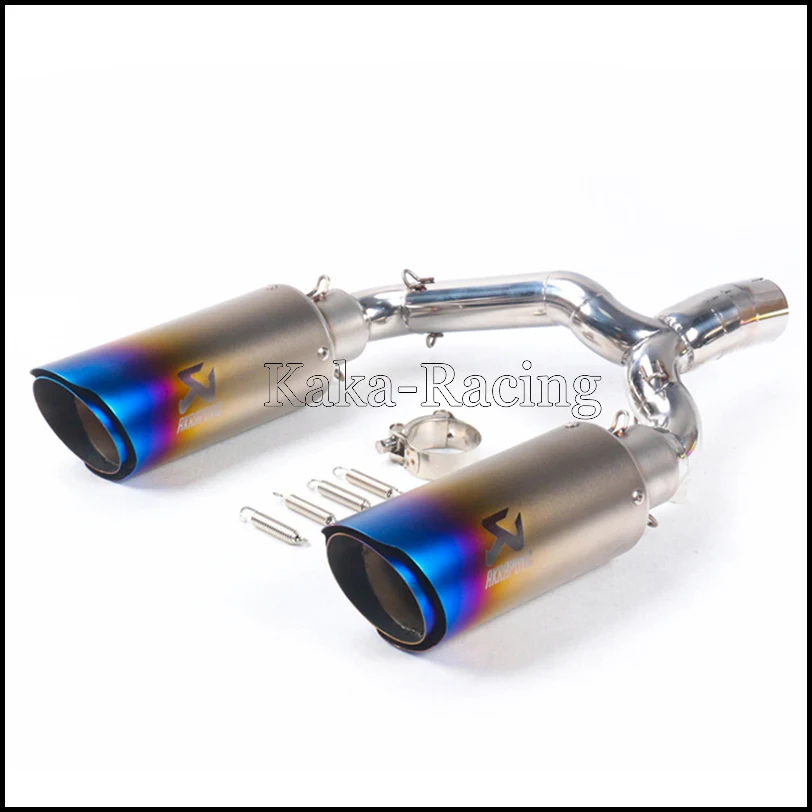 Мотоцикл без шнуровки выхлопная система для Suzuki GSR 400 BK 600 Akrapovic глушитель средней