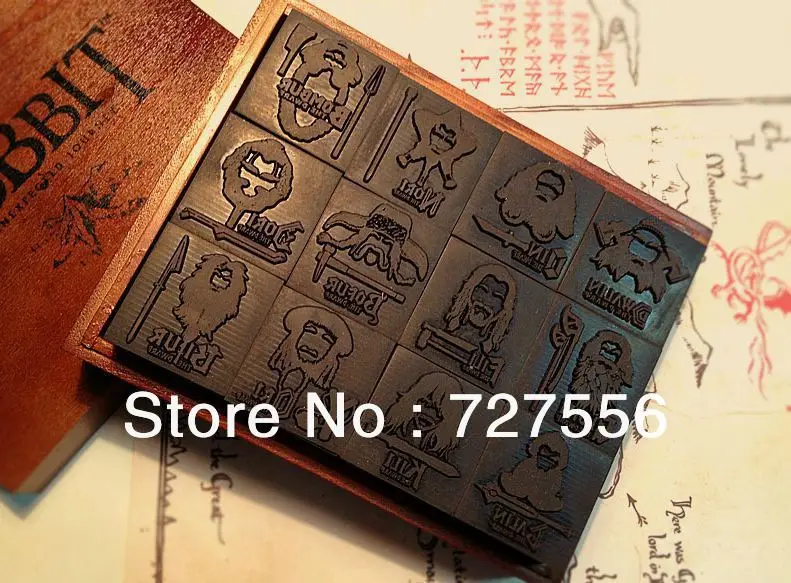 FREE SHIPPING THE Lord of The Rings seal hobbit stamp Vintage 1LOT=12PCS | Канцтовары для офиса и дома