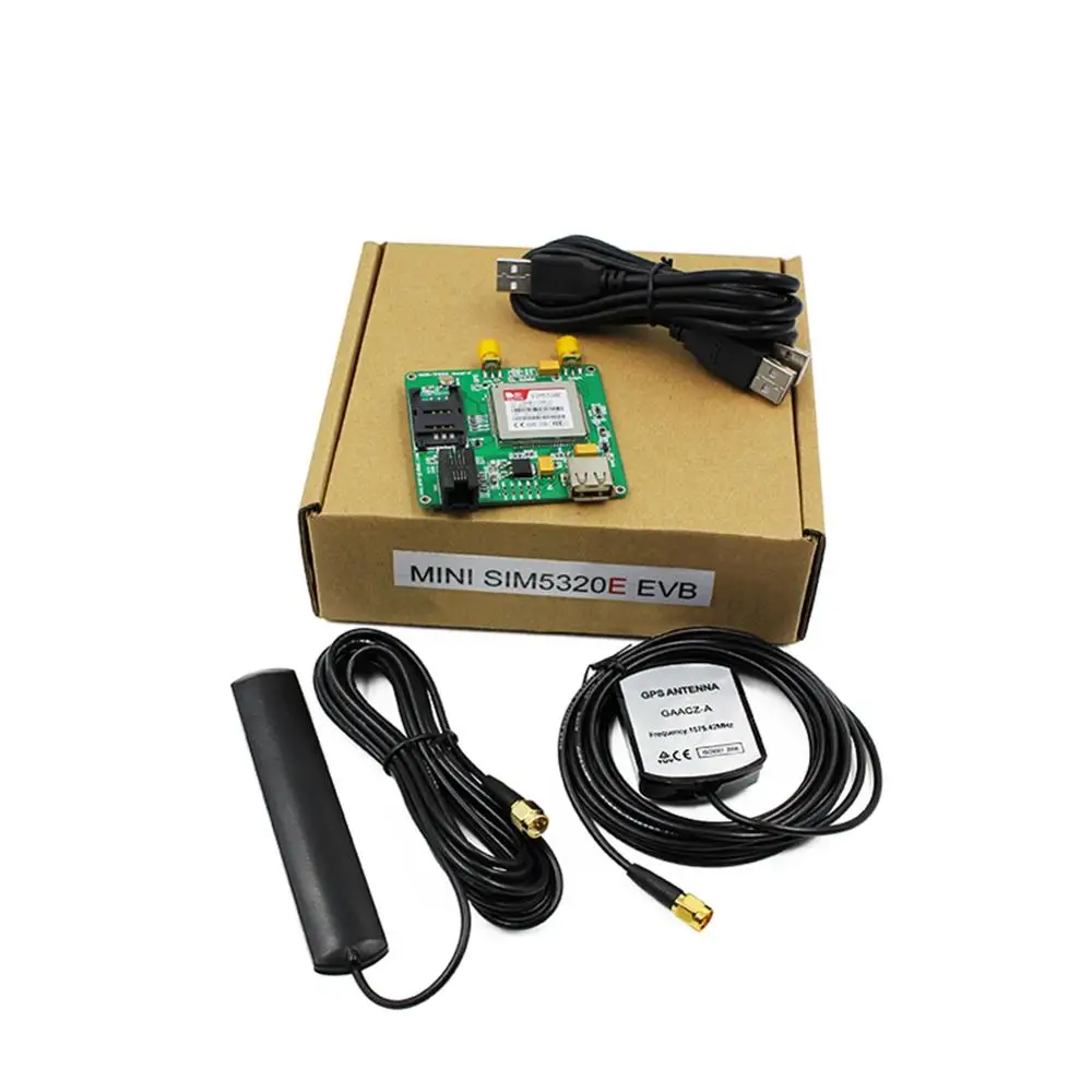 SIM5320E EVB Board HSPA GPS WCDMA Kits Data M2M  SMS 3G Module 2100mhz with Antenna FZ3594