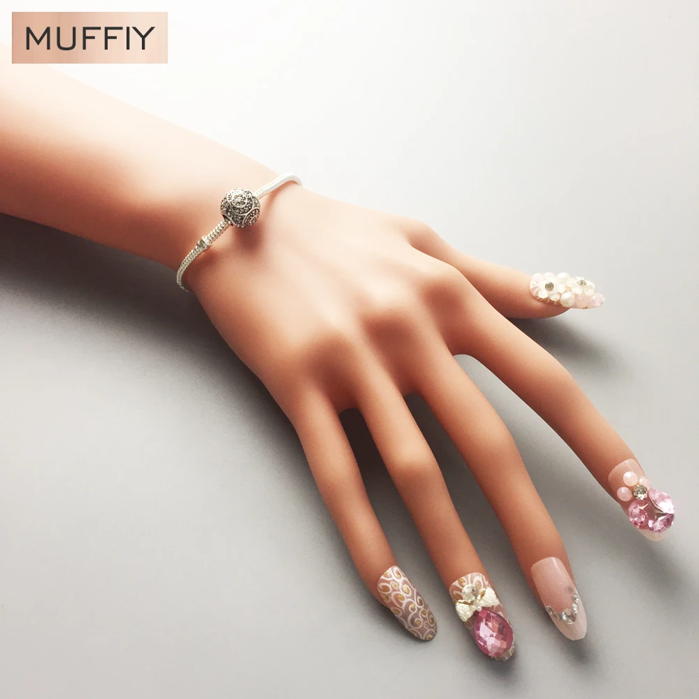 Очаровательные бусины черный раздавленный карма Европа 2017 бренд Good 5 мм