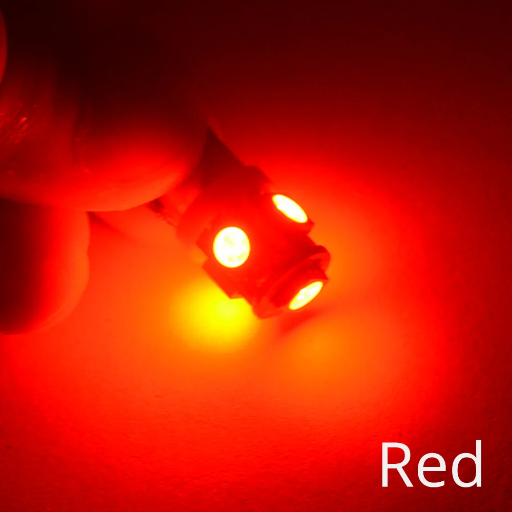 5SMD Red Автомобильные светодиодные дверные огни Ba9s 5Smd 9Smd 13Smd 5050 T4W 182 145 автомобильные габаритные лампы Автомобильные светодиодные башенные лампы Хвостовая клиновая лампа света - Испускаемый цвет: 5SMD Red