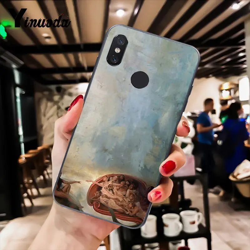 Yinuoda создание Адама Ренессанс живопись на холсте чехол для телефона для Xiaomi mi 6 mi x2 mi x2S Note3 8 8lite Red mi 5 note5 Note4 4X