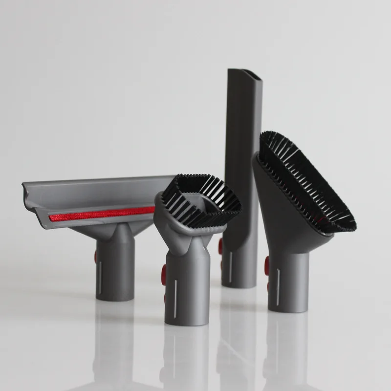 

4 шт./компл. аксессуары для пылесоса Dyson V7 V8 V10, длинная плоская всасывающая щетка, насадка для кровати, наконечник кронштейна