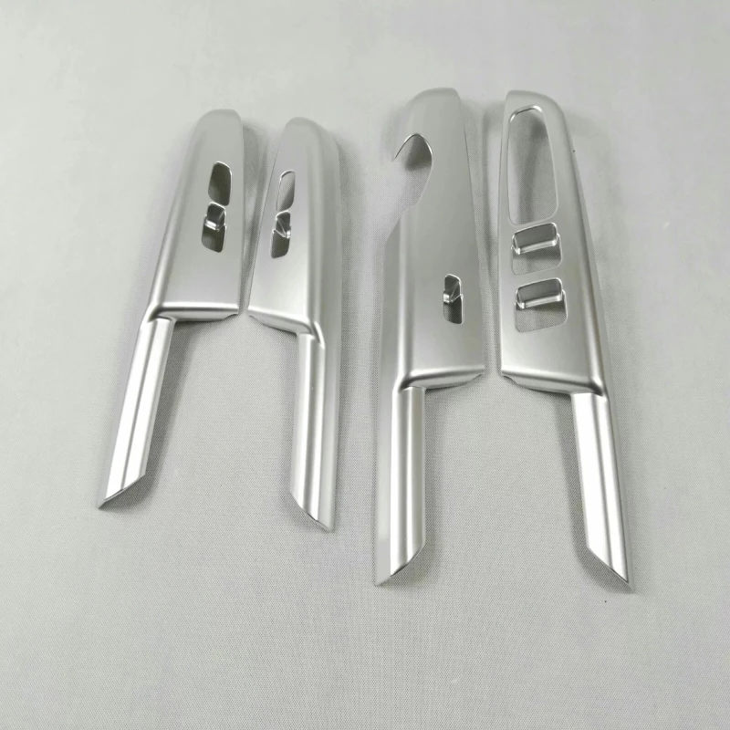 

For Kia kx5 Sportage 2016 2017 2018 car styling ABS chrome door Window glass panel Armrest Lift Switch Button trim frame 4pcs