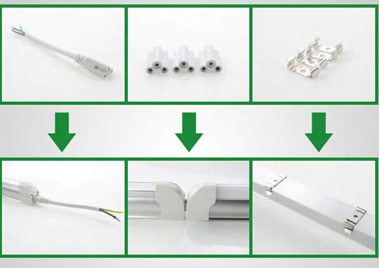 25 шт. интегрированная Светодиодная трубка T8 28 Вт 32 42 60 4 фута 5 футов 6 8 SMD 2835 85 265 в