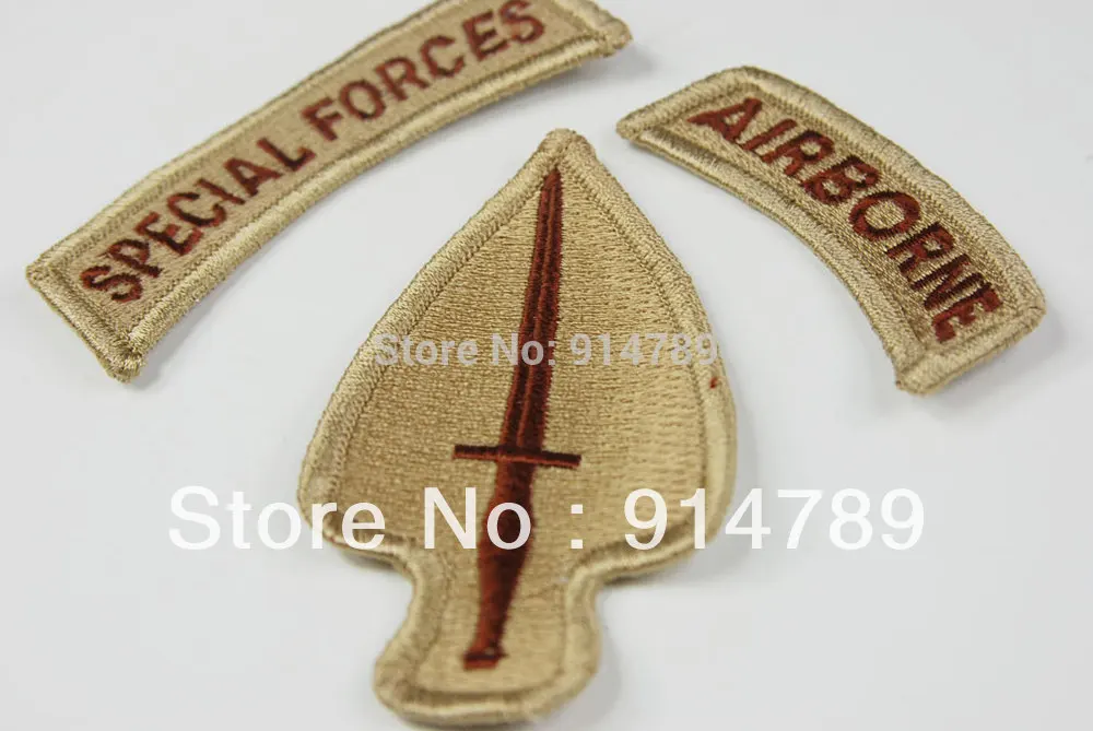 

US ARMY SPECIAL OPERATIONS COMMAND AIRBORNE ARMBAND PATCH SAND COLOUR -32766