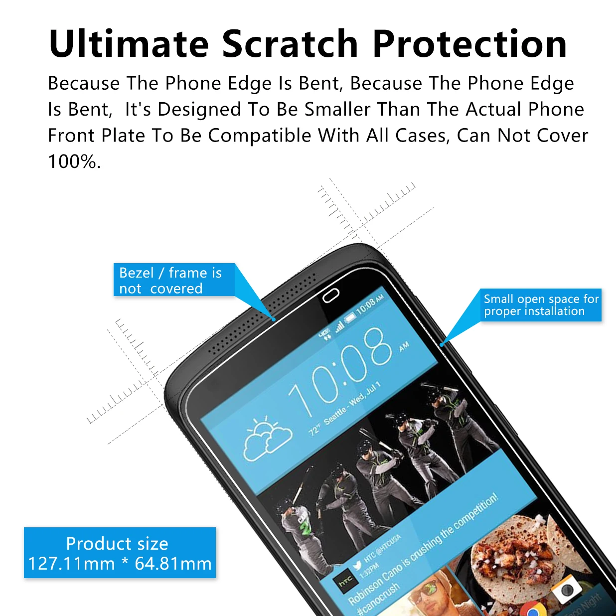 2.5D 0 26 мм 9H Премиум Закаленное стекло для htc Desire 526 526G 326 326g защита экрана закаленное