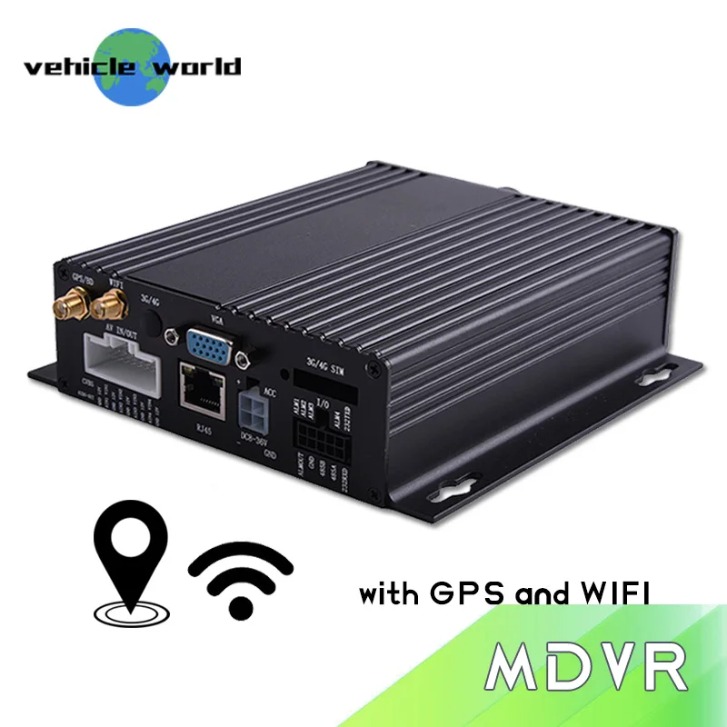 Сжатия видео H.264 gps WIFI мобильный видеорегистратор поддержка 4 каналов 720 p и