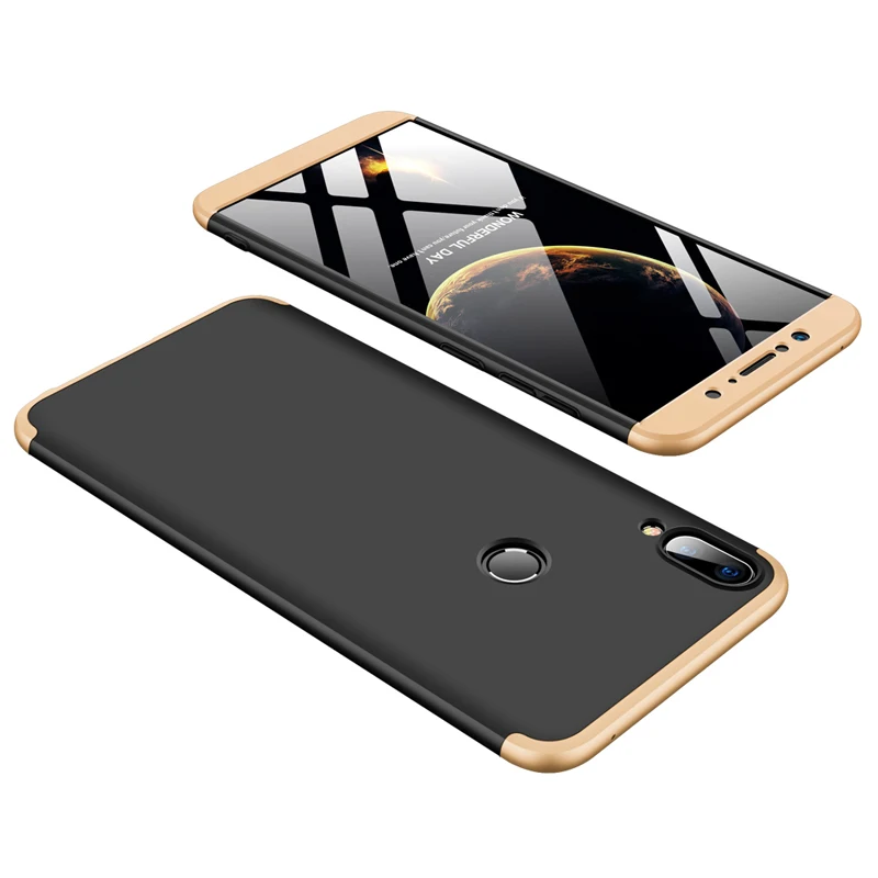 black gold Чехол Vpower для Asus Zenfone Max Pro M1 чехол 360 полная защита противоударный 3 в 1 Zenfone Max Pro M1 Жесткий Тонкий чехол 6,0 дюймов - Цвет: black gold