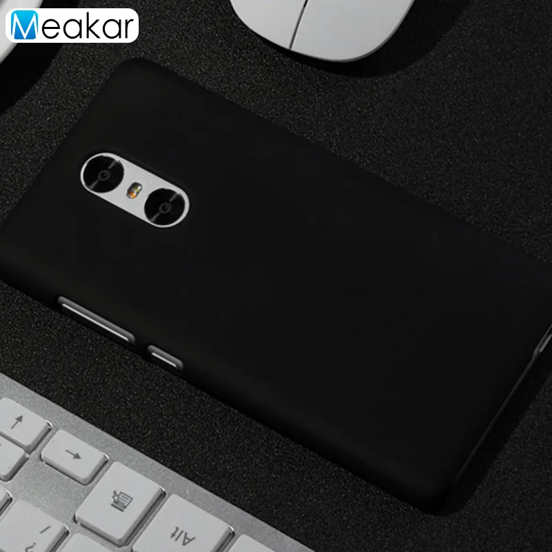 Матовый пластиковый чехол 5,5 для Xiaomi Redmi Pro Чехол-лента на заднюю панель - Цвет: black