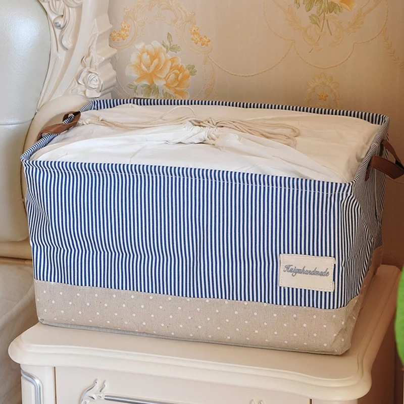 Baffect тканевый простой стиль хлопчатобумажная льняная настольная сумка для