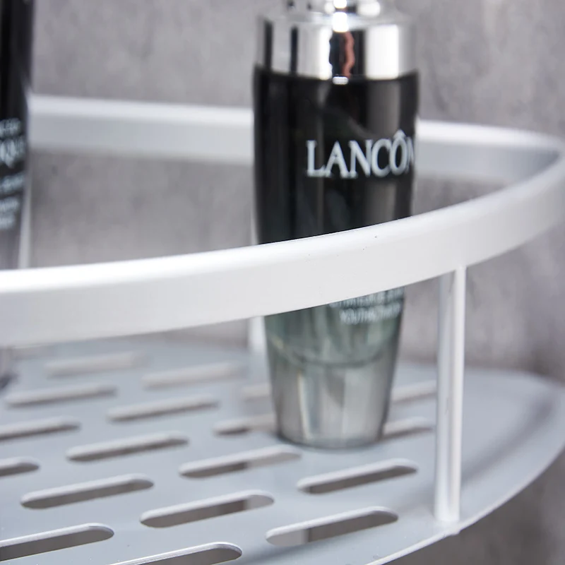 Полка для ванной комнаты без гвоздей золотистая и серебристая угловая полка душа