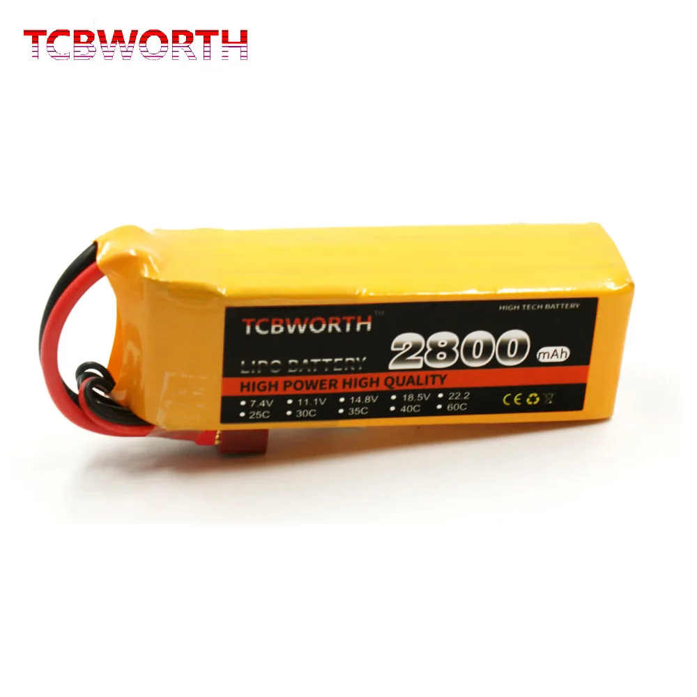 14 8 V дрона с дистанционным управлением LiPo Батарея 4S 2800 мА/ч 25C для RC Самолет