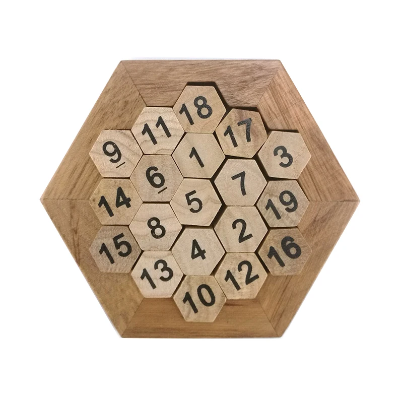 Мозг игры Забавные геометрический Форма номер Паззлы Дети Деревянный Количество
