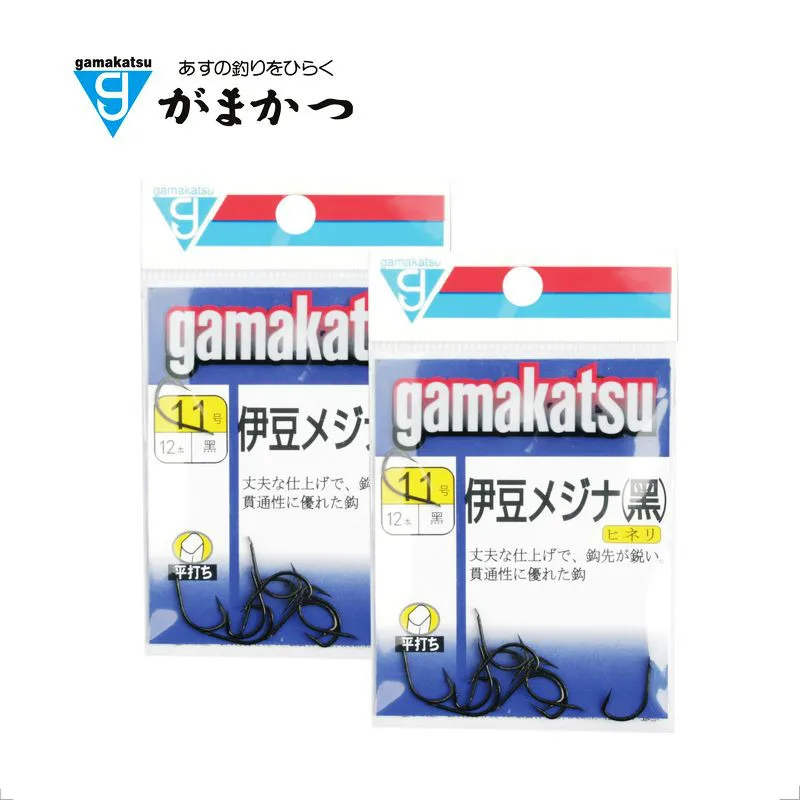 Рыболовные крючки Gamakatsu 6 шт./партия японский медиаплеер nano Izu (черный) сильный