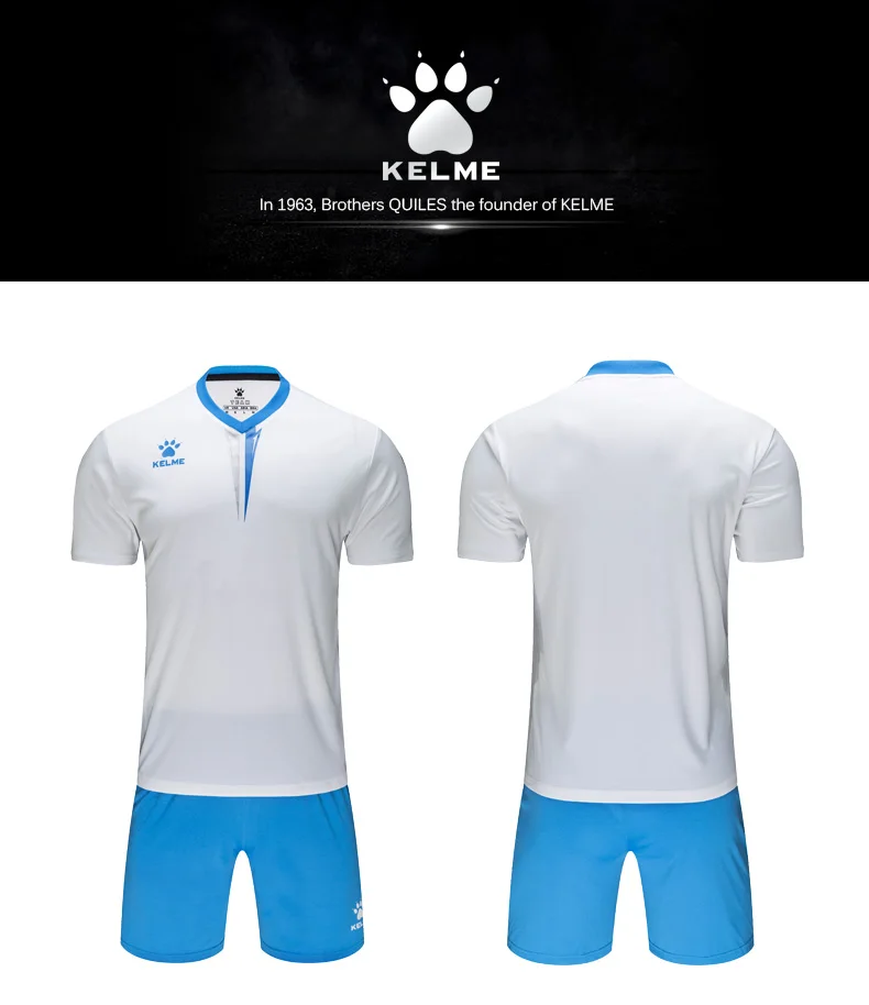 Kelme, новинка, Футбольная Футболка, набор, индивидуальные мужские Детские костюмы в том же стиле, форма, тренировочные костюмы, Джерси, 3891047