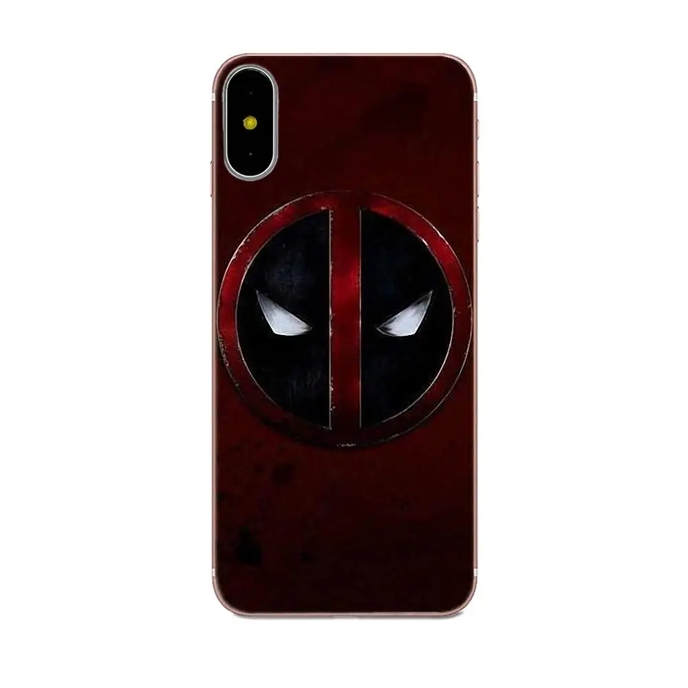 Резиновый Прозрачный чехол для телефона Apple iPhone 4 4S 5 5C 5S SE 6 6S 7 8 Plus X XS Max XR Deadpool |