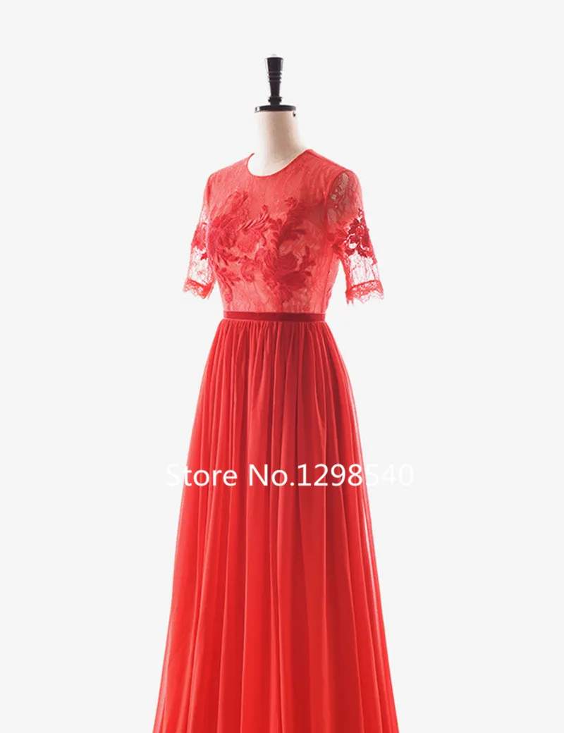 Sexy Кружева Вечернее Платье С Длинным 2017 Реальные Фото Аппликация Couture Вечерние