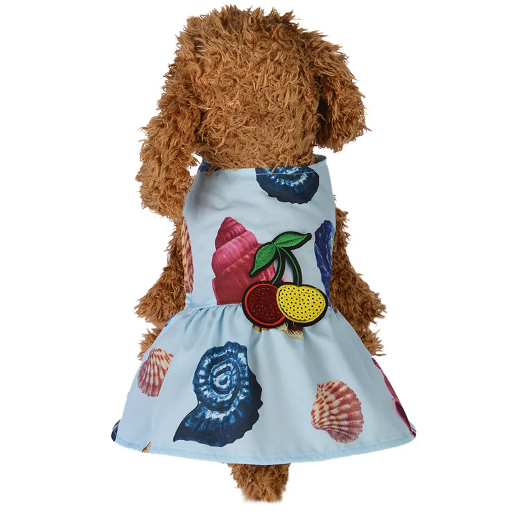 Вышитые джинсы для собаки юбки летние платья животных собак юбка джинсовое