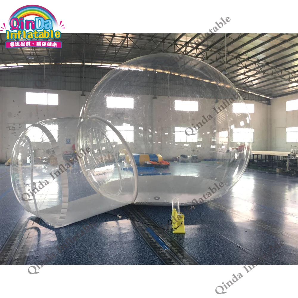 Уличная надувная прозрачная палатка igloo надувной пузырьковый домик 4 м для