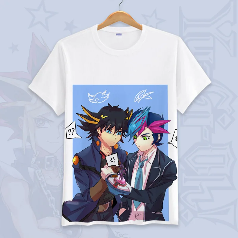 Ю-Ги-ой! Yu Gi Oh Косплей летние футболки унисекс с короткими рукавами мультфильм футболки Топы больших размеров