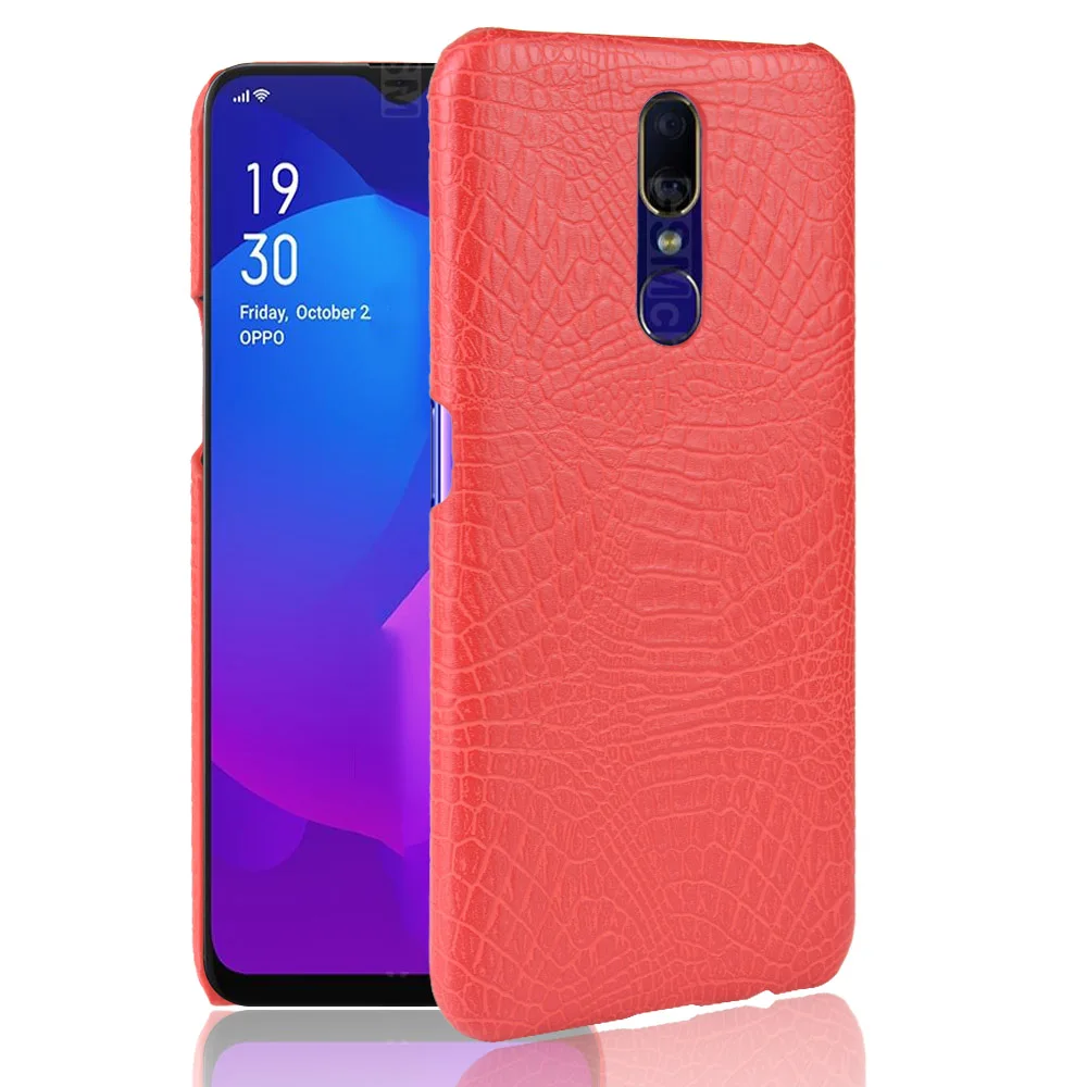 Крокодилья кожа змеи кожаный чехол для OPPO F11 F9 A1K A5S AX5S крышки Чехлы телефона с