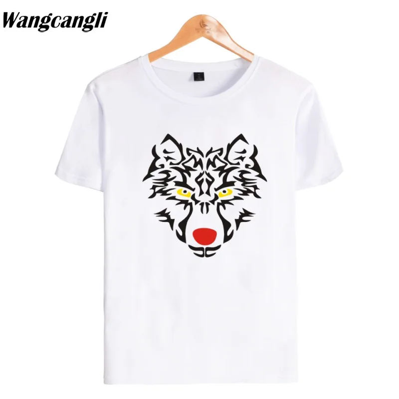 Летняя футболка с принтом тигра коротким рукавом для мужчин и женщин хлопковая