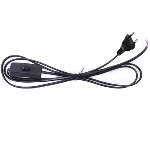 Светодиодный шнур питания 1,8 м с вилкой Стандарта ЕС и США, светильник-модулятор, линейный контроллер для светодиодных ламп, настольная лампа, электрический провод AC220 в