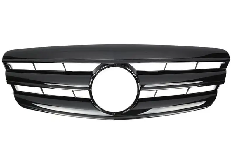 all black Для Mercedes Benz S класса W221 2006-2009 с эмблемой CL Стиль переднего бампера гонки решетка - Цвет: all black