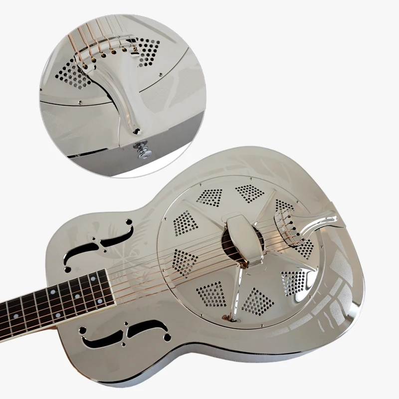 Латунный резонатор Aiersi латунный с бесплатным чехлом и ремешком|resonator guitar|resonator
