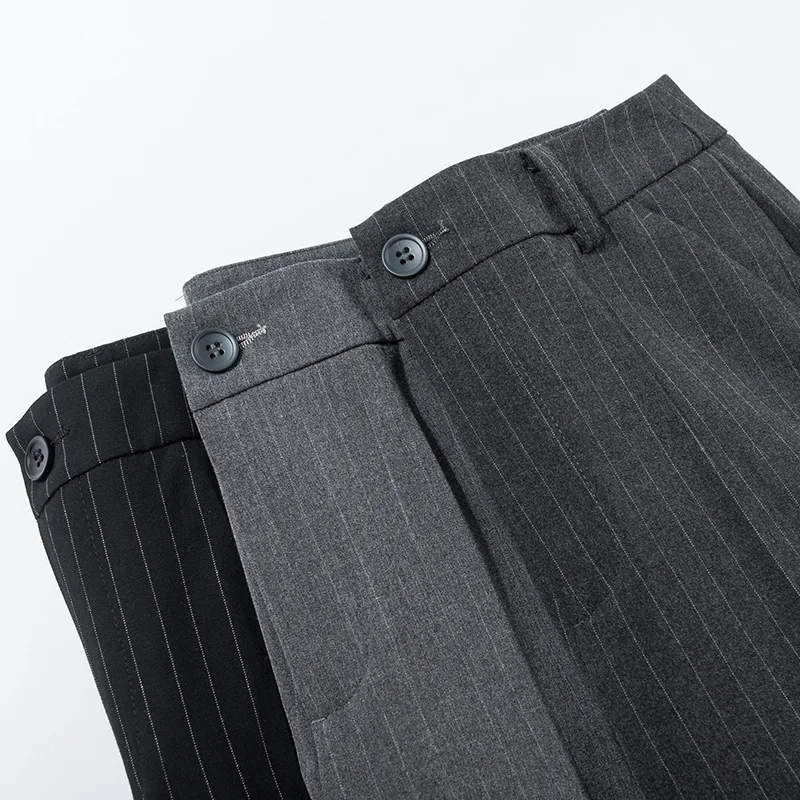 

Leisure Pants Female Spring 2019 New Professional Pants Female Pants High waist Korean striped pants children autumn